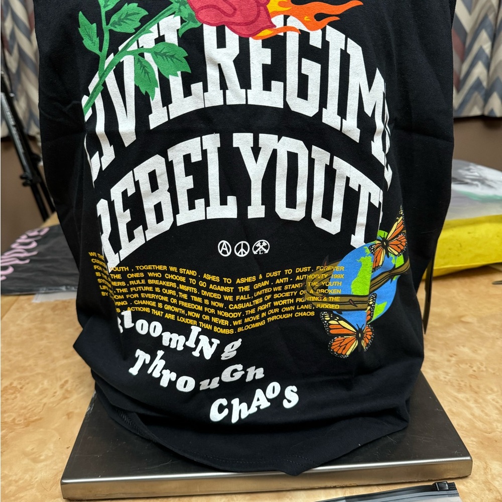 Civil Regime Muscle Tank Rebel Youth Large black men’s **Brand new with Tags*